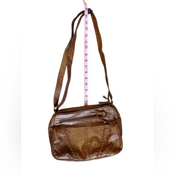 Brown faux leather crossbody - Picture 13 of 13